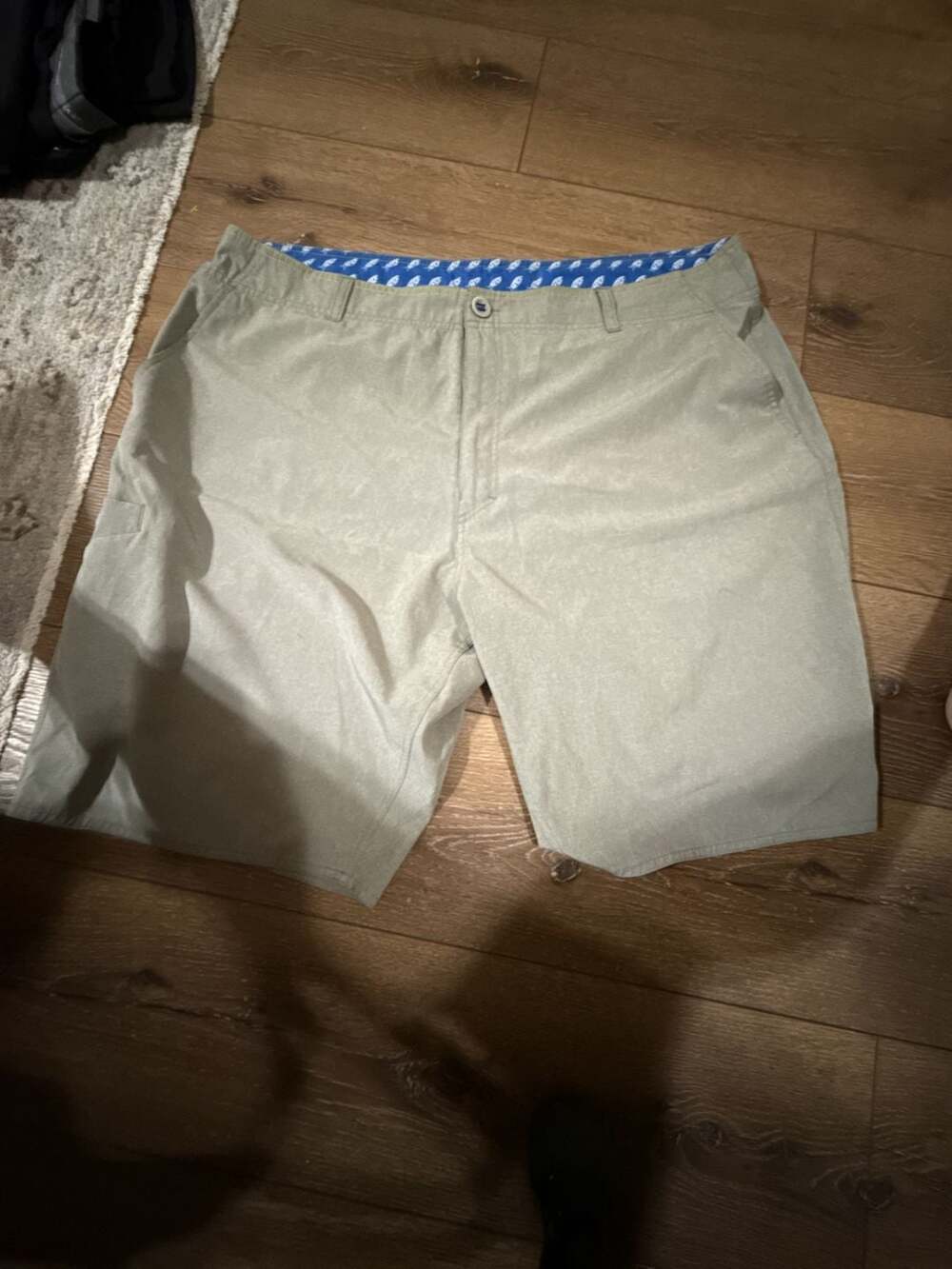 Aftco Fishing Shorts Size 40 Khaki Hybrid Water Resistant